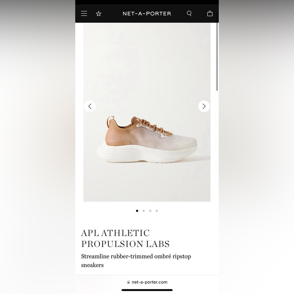 ATHLETIC PROPULSION LABS (APL) Streamline Ombré Ripstop Sneakers, Brown — 8